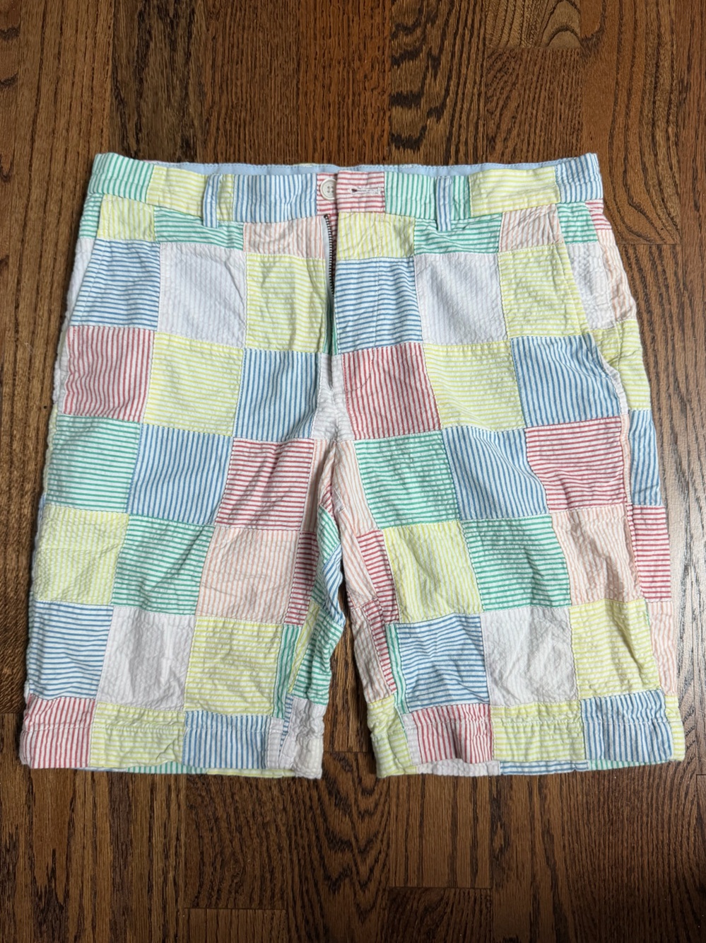 Brooks Brothers - Men's Patchwork Seersucker Shorts in Pastel Multi